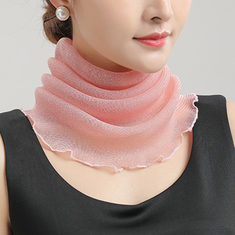 Spring Summer Chiffon Neck Col - Ascot Neck Scarf review and price