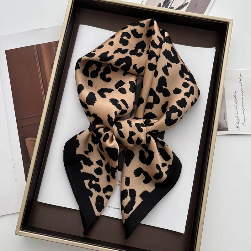 Luxury Leopard Print Female Sa - Ascot Neck Scarf review and price