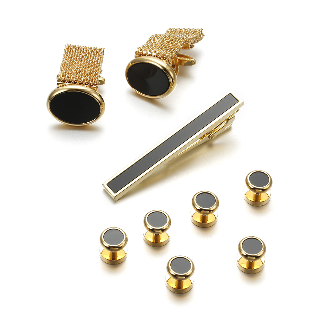 VAGULA New 9PCS Cuff links Tie - Tie Bar Set Gift review and price