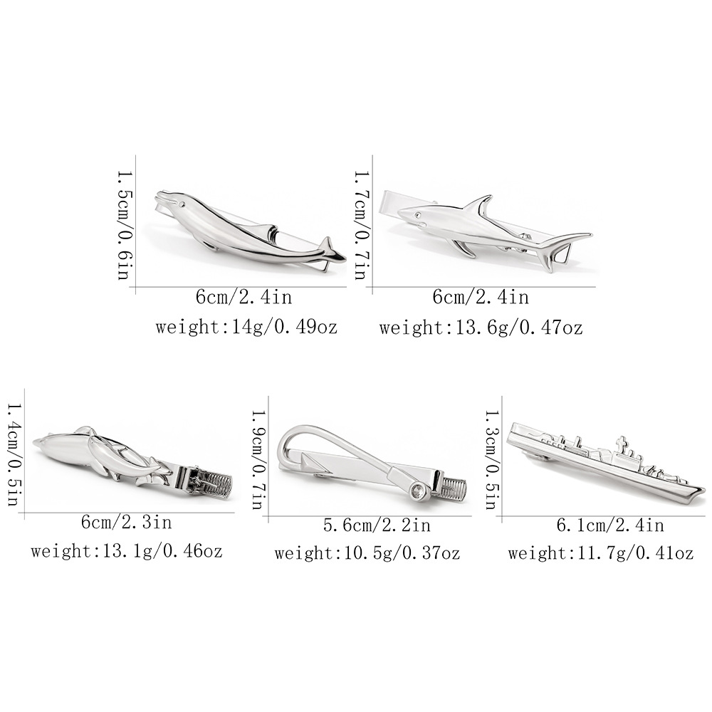 Creative Marine Animal Tie Cli - Tie Clip Silver review and price