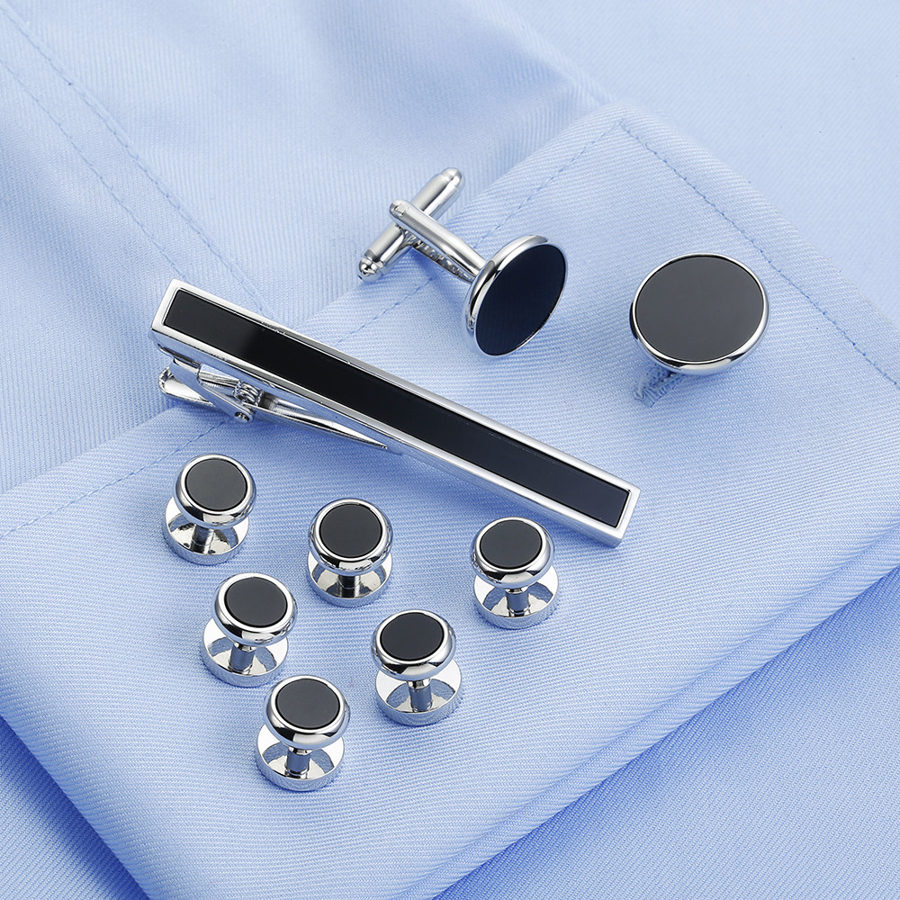 VAGULA 9 PCS Tie bar Cuff link - Tie Bar Set Gift review and price