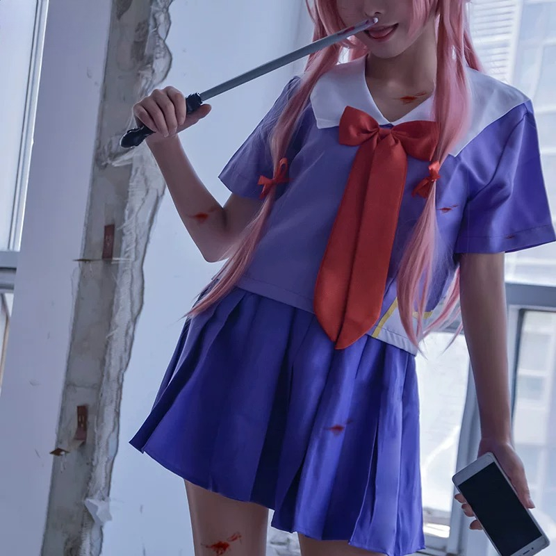 Yuno Gasai Future Diary Cospla - Bow Tie Pre Tied review and price