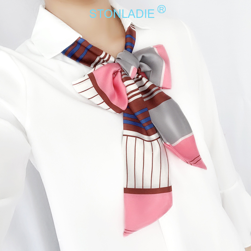 TOP Small Long Silk Neckerchie - Silk Tie Striped review and price