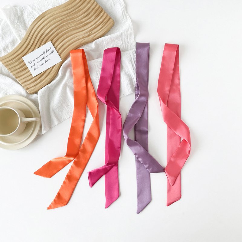 4x100cm Satin Silk Narrow Scar - Ascot Neck Scarf review and price