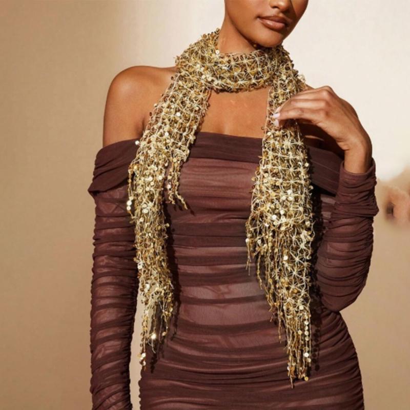 Y3NE Embellished Sequins Weddi - Stole Wedding Shawl review and price