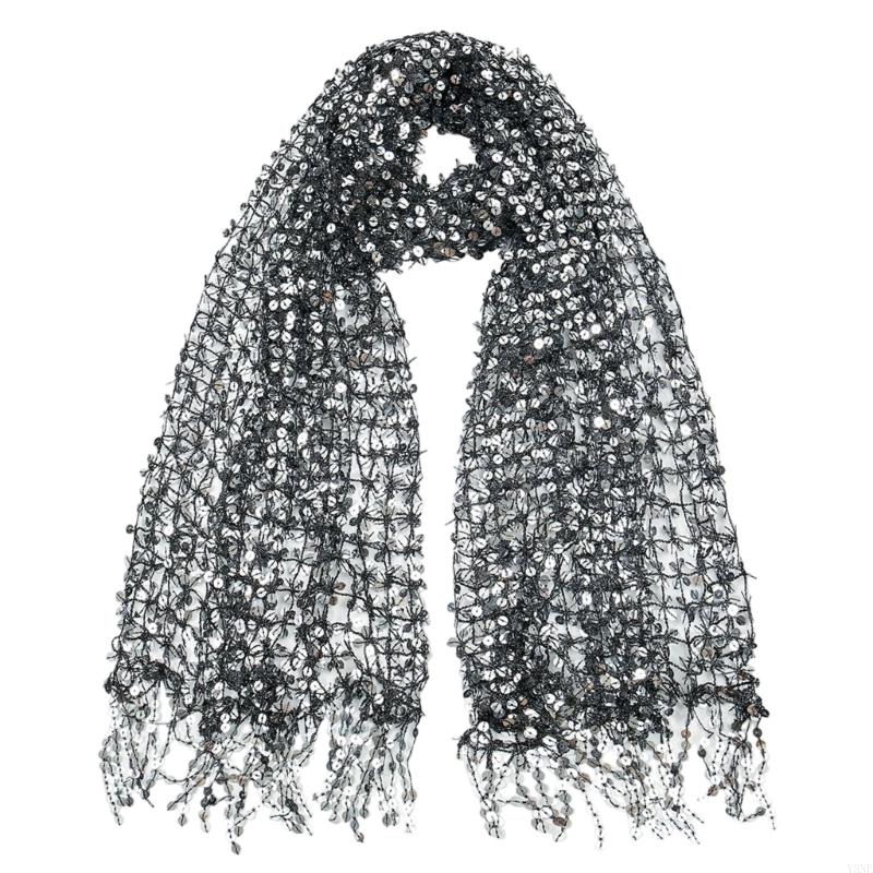 Y3NE Embellished Sequins Weddi - Stole Wedding Shawl review and price