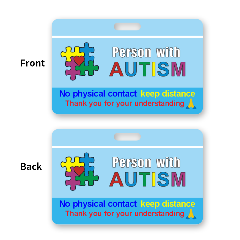 Autism ID Card with Neck Lanya - Lanyard Badge Holder review and price
