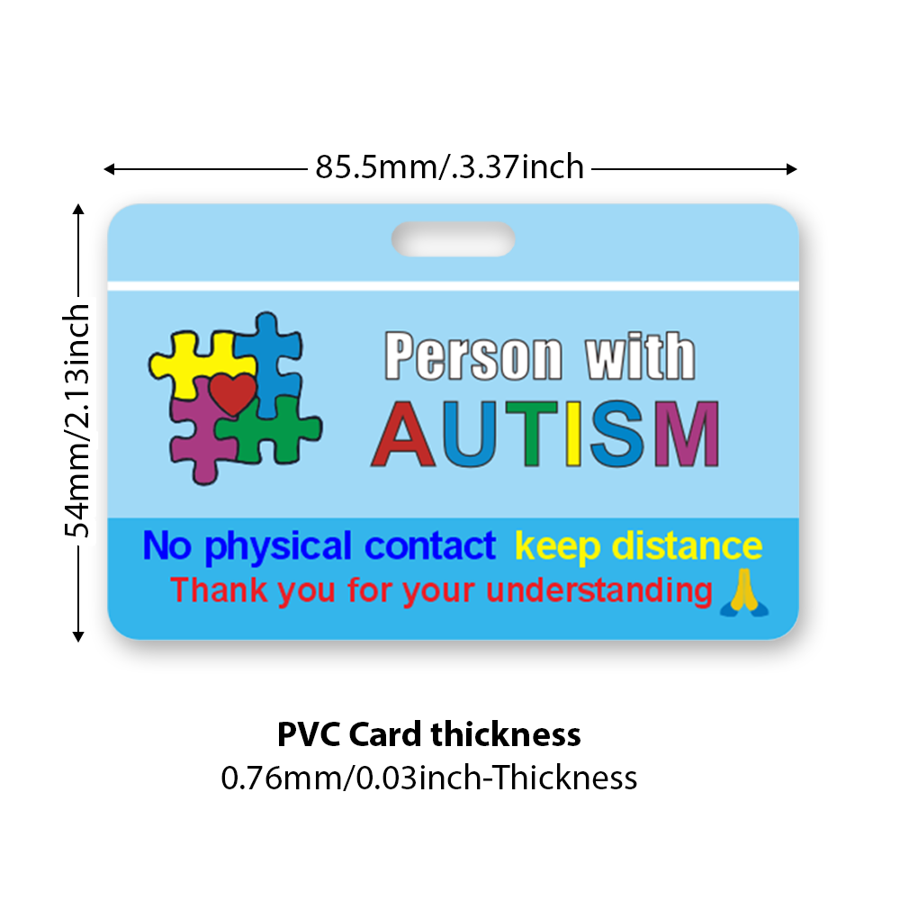 Autism ID Card with Neck Lanya - Lanyard Badge Holder review and price