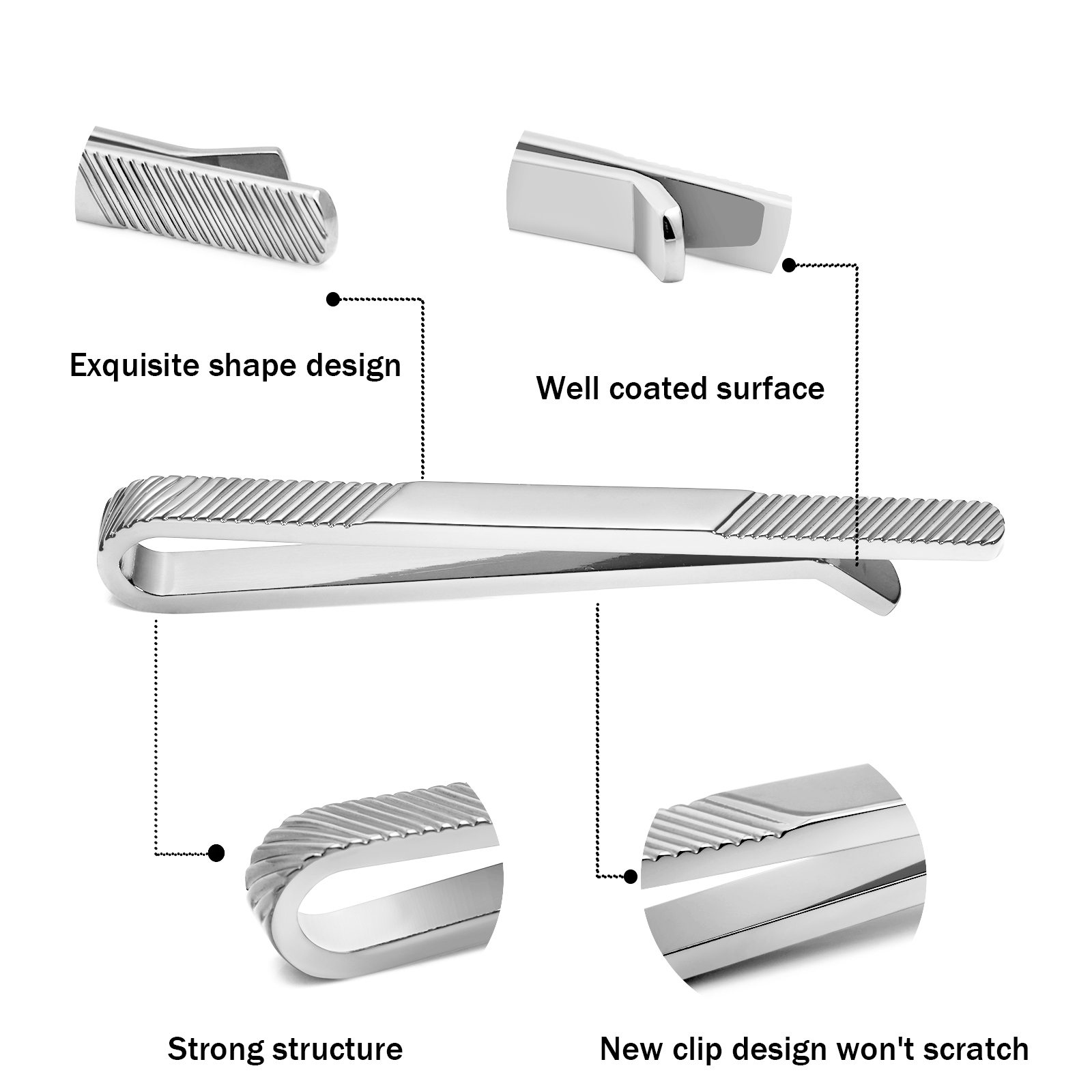 TAIGRAMA 2.5 inch Tie Clip for - Tie Bar Set Gift review and price