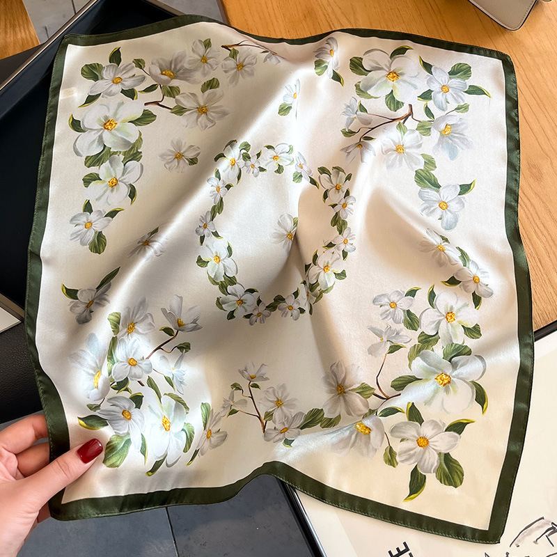 Luxury 100% Silk Square Scarf  - Ascot Neck Scarf review and price