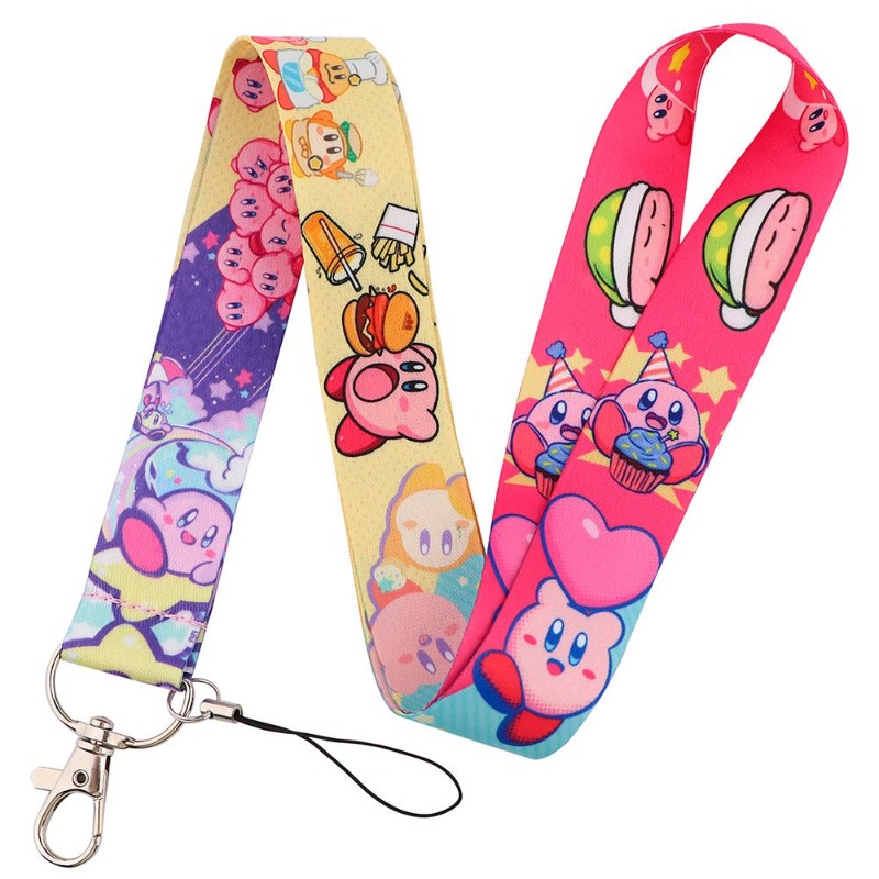 Hot Cute Kirby Lanyard Colorfu - Lanyard Badge Holder review and price