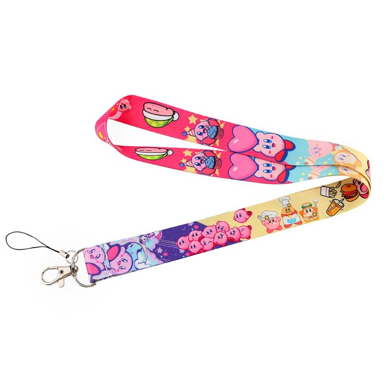 Hot Cute Kirby Lanyard Colorfu - Lanyard Badge Holder review and price