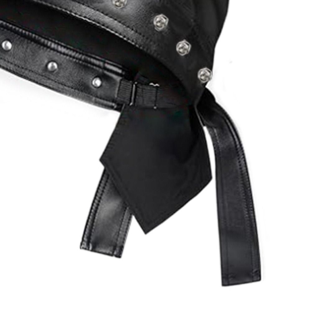 New PU Leather Black Biker Cap - Bandana Doo Rag review and price