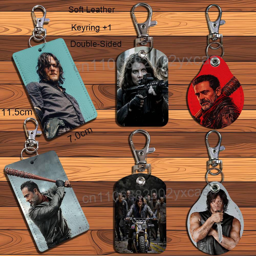 Negan Maggie Walking Dead Leat - Lanyard Badge Holder review and price
